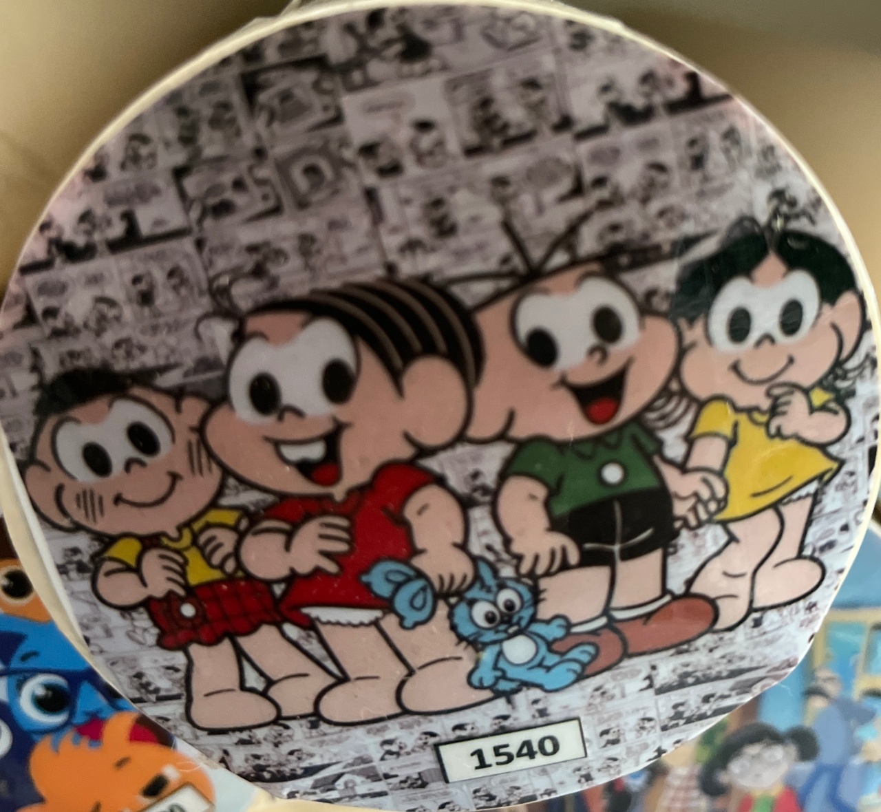 Tecido Painel Redondo 1,5M - Turma da Monica - LÊ FESTAS LOCAÇÃO DE 