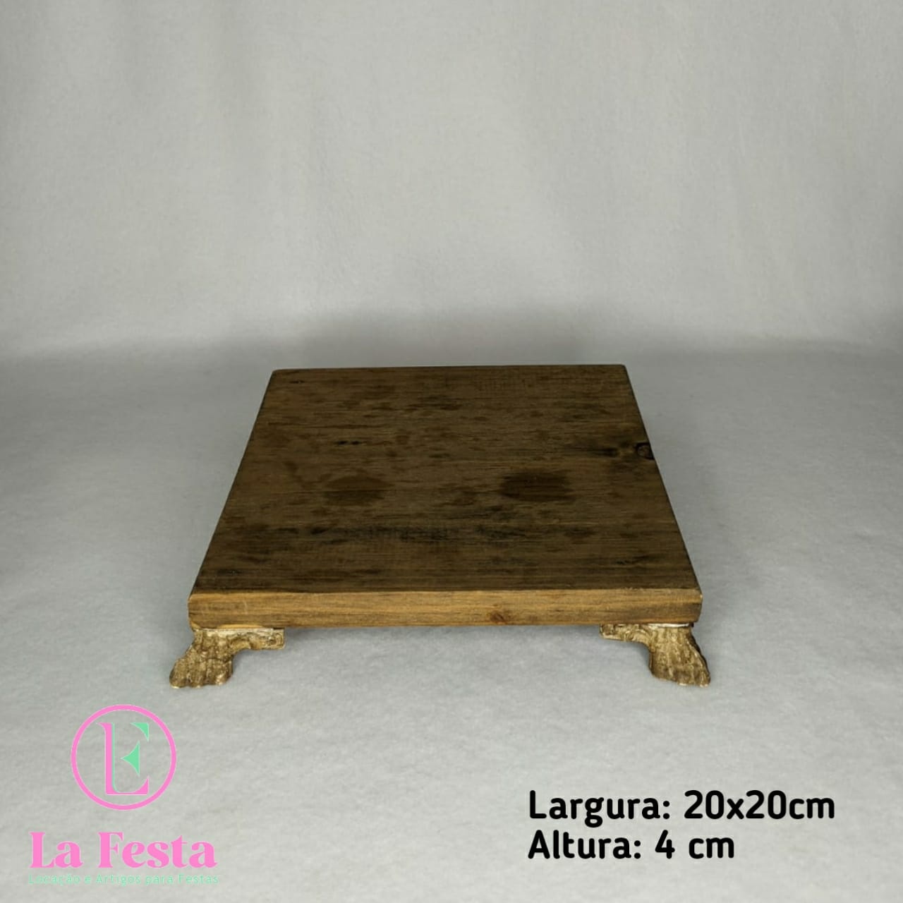 Mdf Bandeija P Rustica 20X20 - LÊ FESTAS LOCAÇÃO DE 
