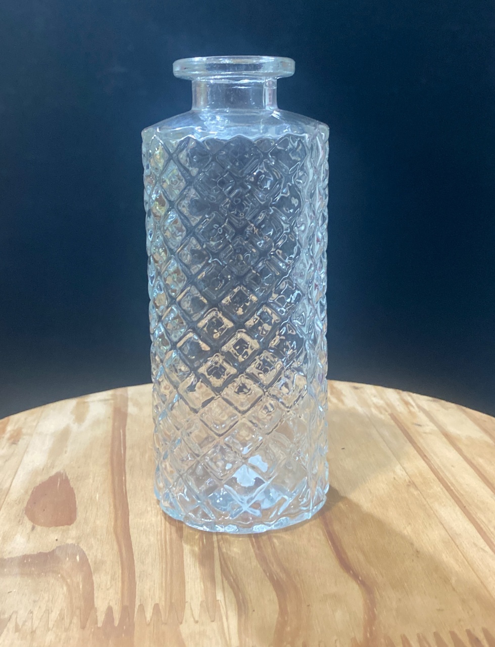 Jarro Vintante Transp. Diamond Slim 13Cm - LÊ FESTAS LOCAÇÃO DE 