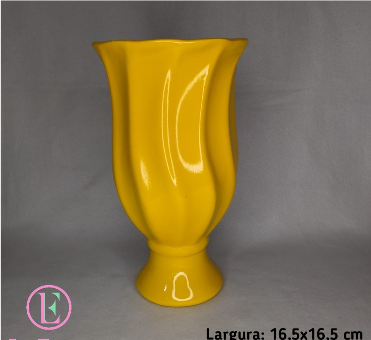 Vaso Campestre Ii Amarelo Er3691 - LÊ FESTAS LOCAÇÃO DE 