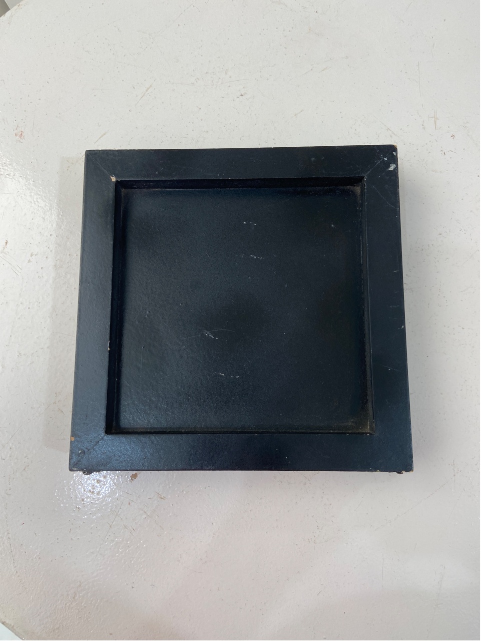Mdf Bandeja Quadrada Preta 20X20 - LÊ FESTAS LOCAÇÃO DE 