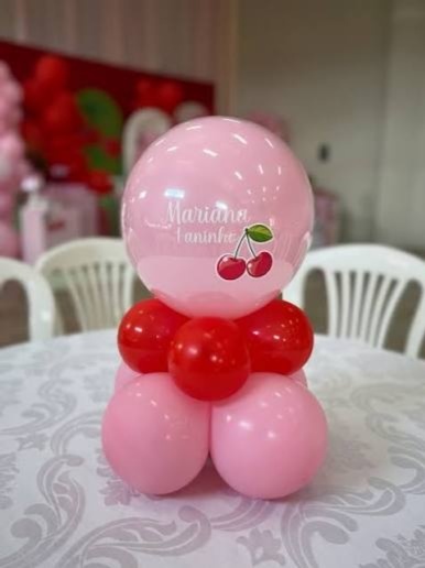 Centro de Mesa Mod11 | Balão Liso - LÊ FESTAS LOCAÇÃO DE 