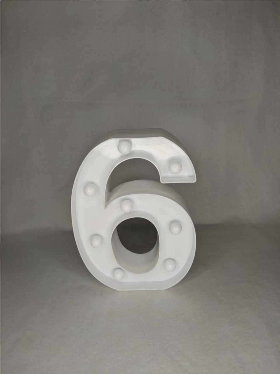 Numero Led 6 22Cm - LÊ FESTAS LOCAÇÃO DE 