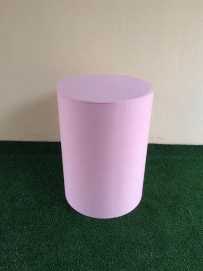 Capa Cilindro M - Liso Rose Clarinho - LÊ FESTAS LOCAÇÃO DE 