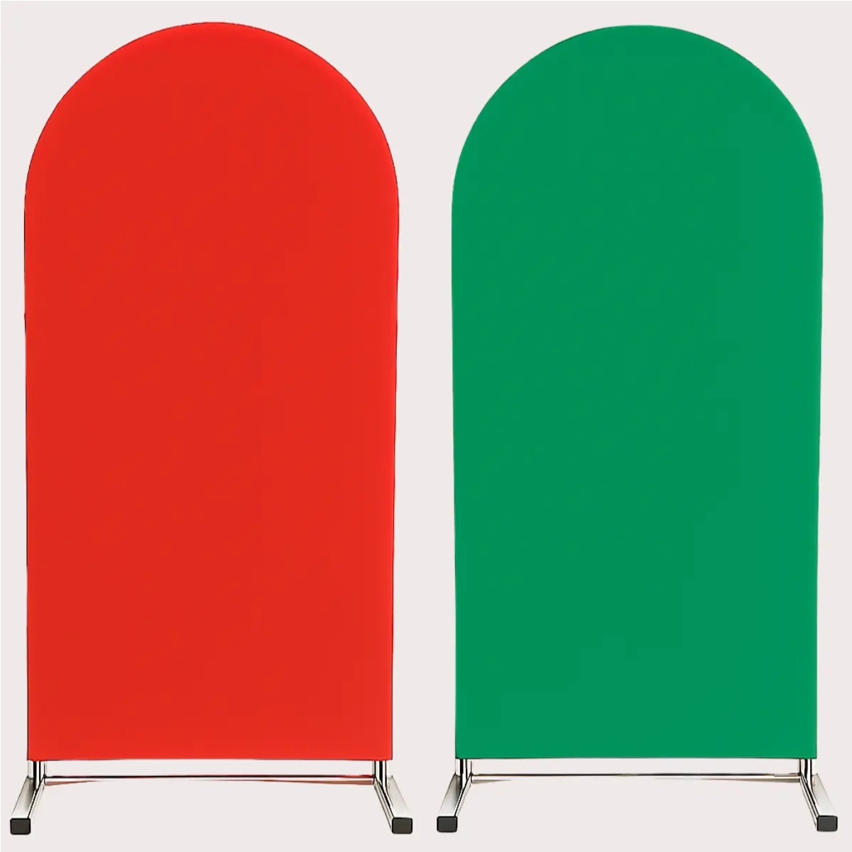 Tecido Painel Romano 2X1M - Dupla Face Liso Vermelho / Verde Bandeira - LÊ FESTAS LOCAÇÃO DE 