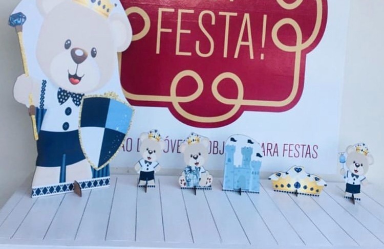 Jg. Totens Ursinho Principe 7 Pcs - LÊ FESTAS LOCAÇÃO DE 