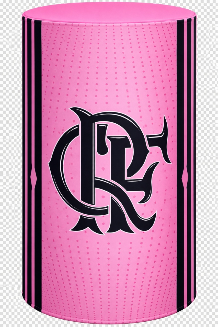 Capa Cilindro G - Flamengo Rosa - LÊ FESTAS LOCAÇÃO DE 