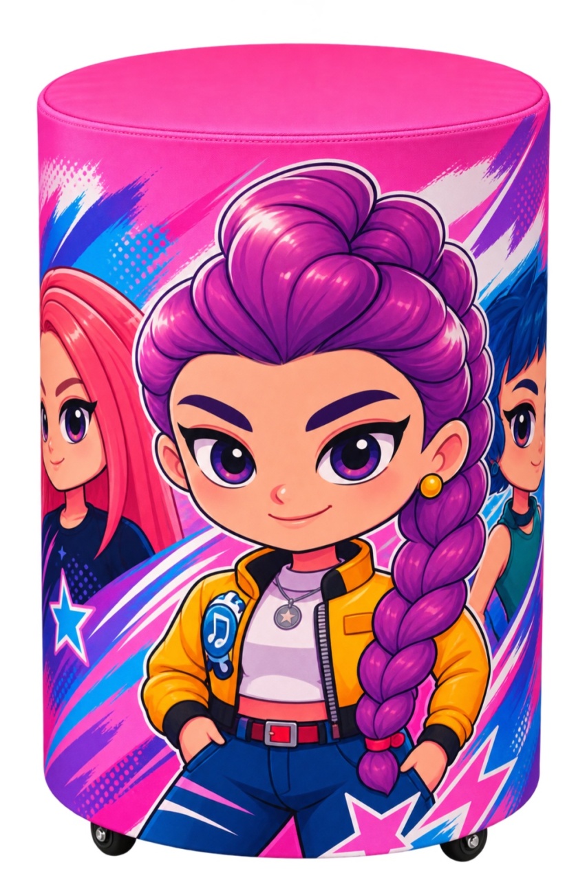 Capa Cilindro G - Guerreiras Do Kpop Kids - LÊ FESTAS LOCAÇÃO DE 