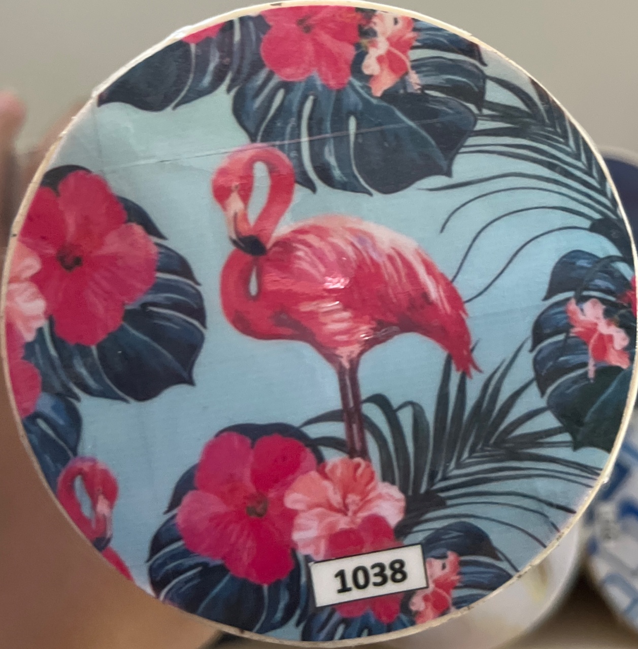 Tecido Painel Redondo 1,5M Flamingo - LÊ FESTAS LOCAÇÃO DE 