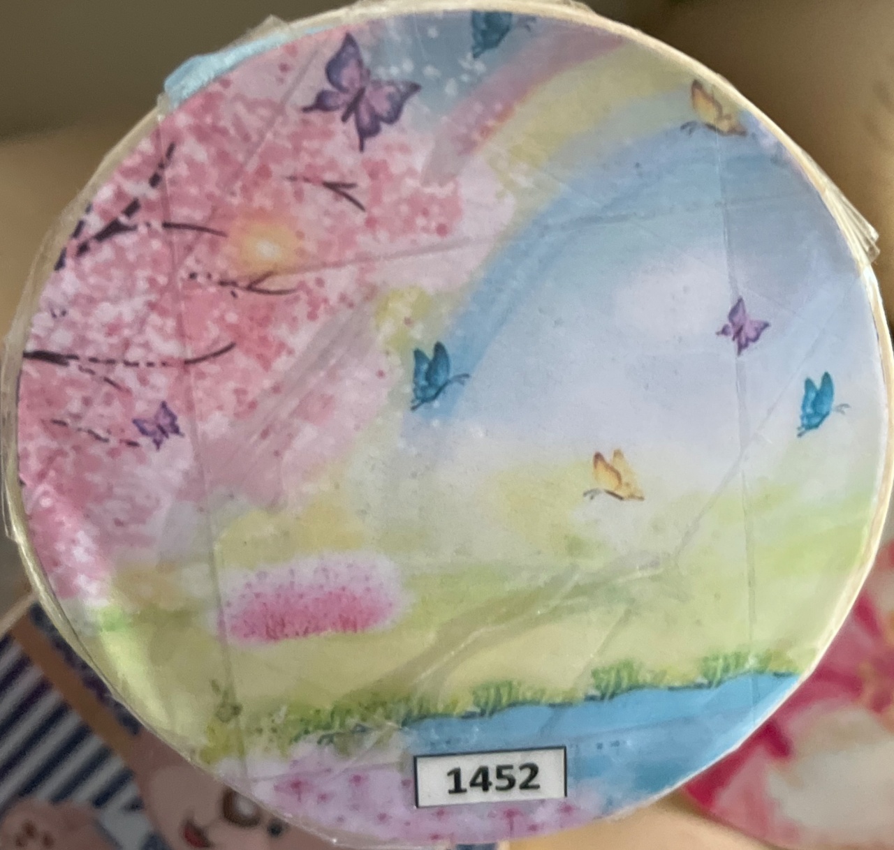 Tecido Painel Redondo 1,5M - Borboletas - LÊ FESTAS LOCAÇÃO DE 
