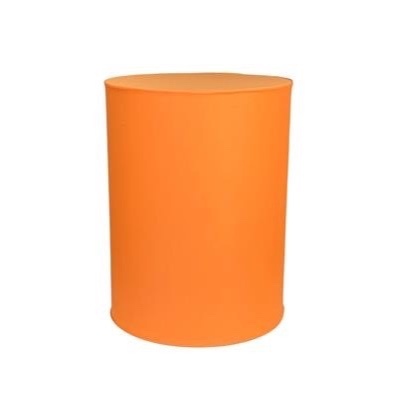 Capa Cilindro M - Liso Laranja - LÊ FESTAS LOCAÇÃO DE 