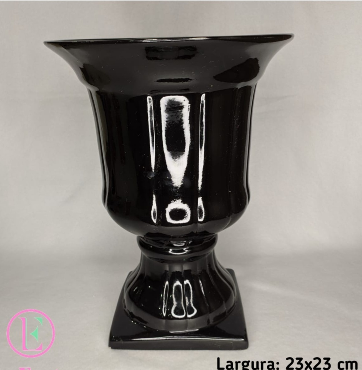 Vaso Contraste I Preto Er4292 - LÊ FESTAS LOCAÇÃO DE 