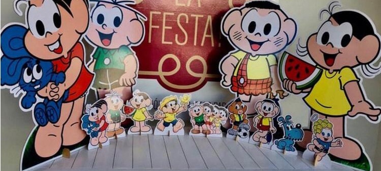 Jg. Totens Turma da Monica 11 Pcs - LÊ FESTAS LOCAÇÃO DE 