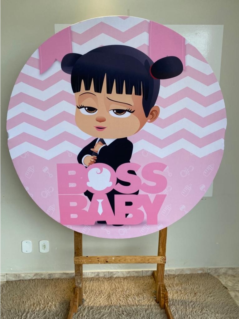 Tecido Painel Redondo 1,5M- Poderosa Chefinha - LÊ FESTAS LOCAÇÃO DE 