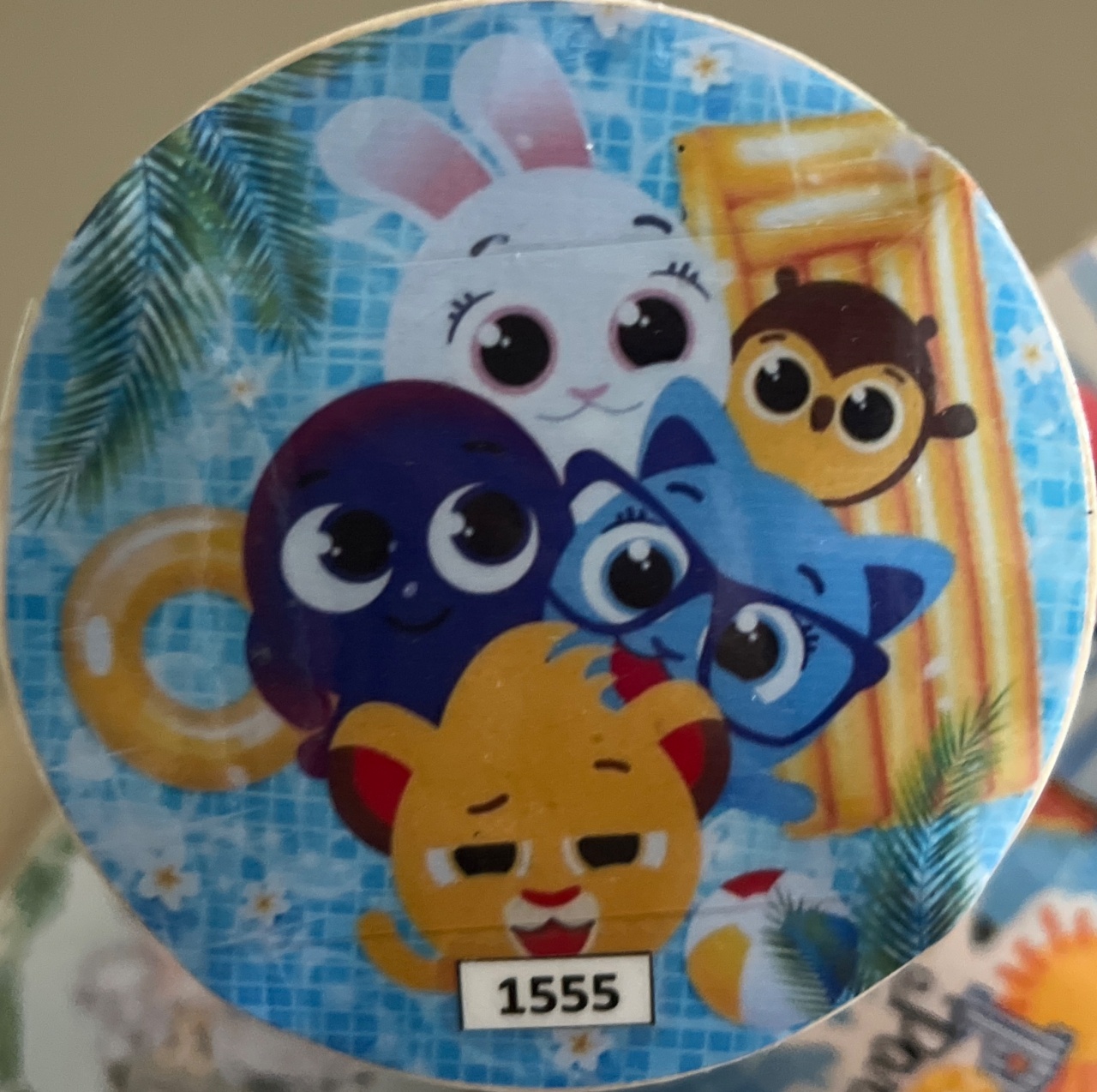 Tecido Painel Redondo 1,5M - Bolos Fofos - LÊ FESTAS LOCAÇÃO DE 