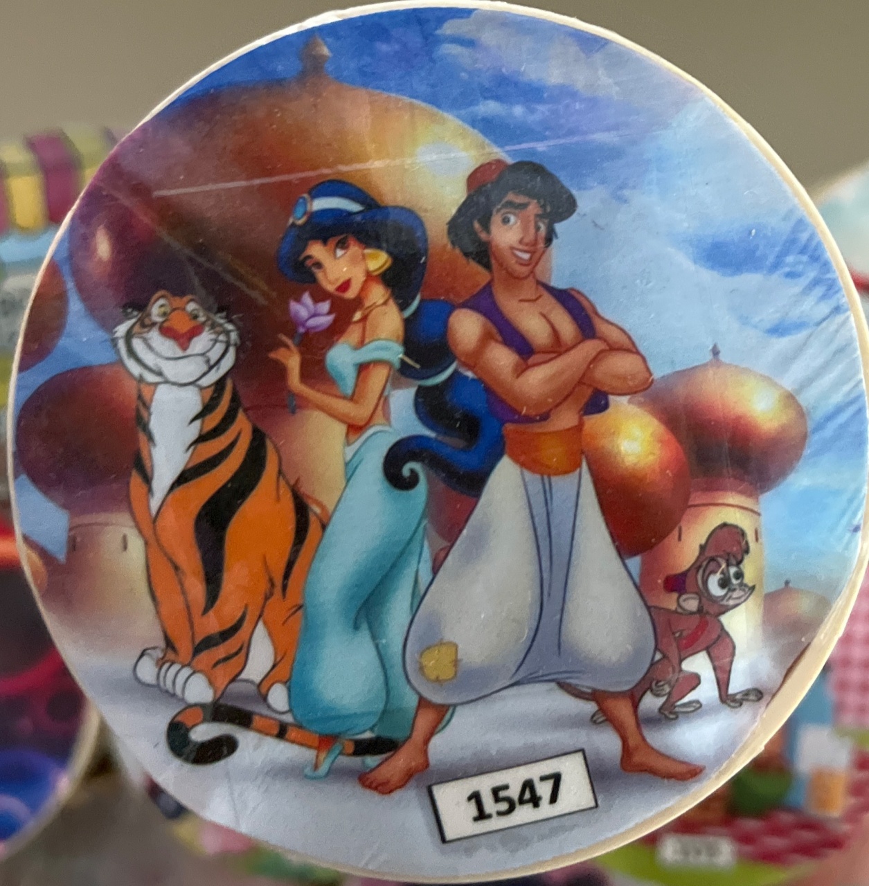 Tecido Painel Redondo 1,5M - Jasmine/Aladin - LÊ FESTAS LOCAÇÃO DE 