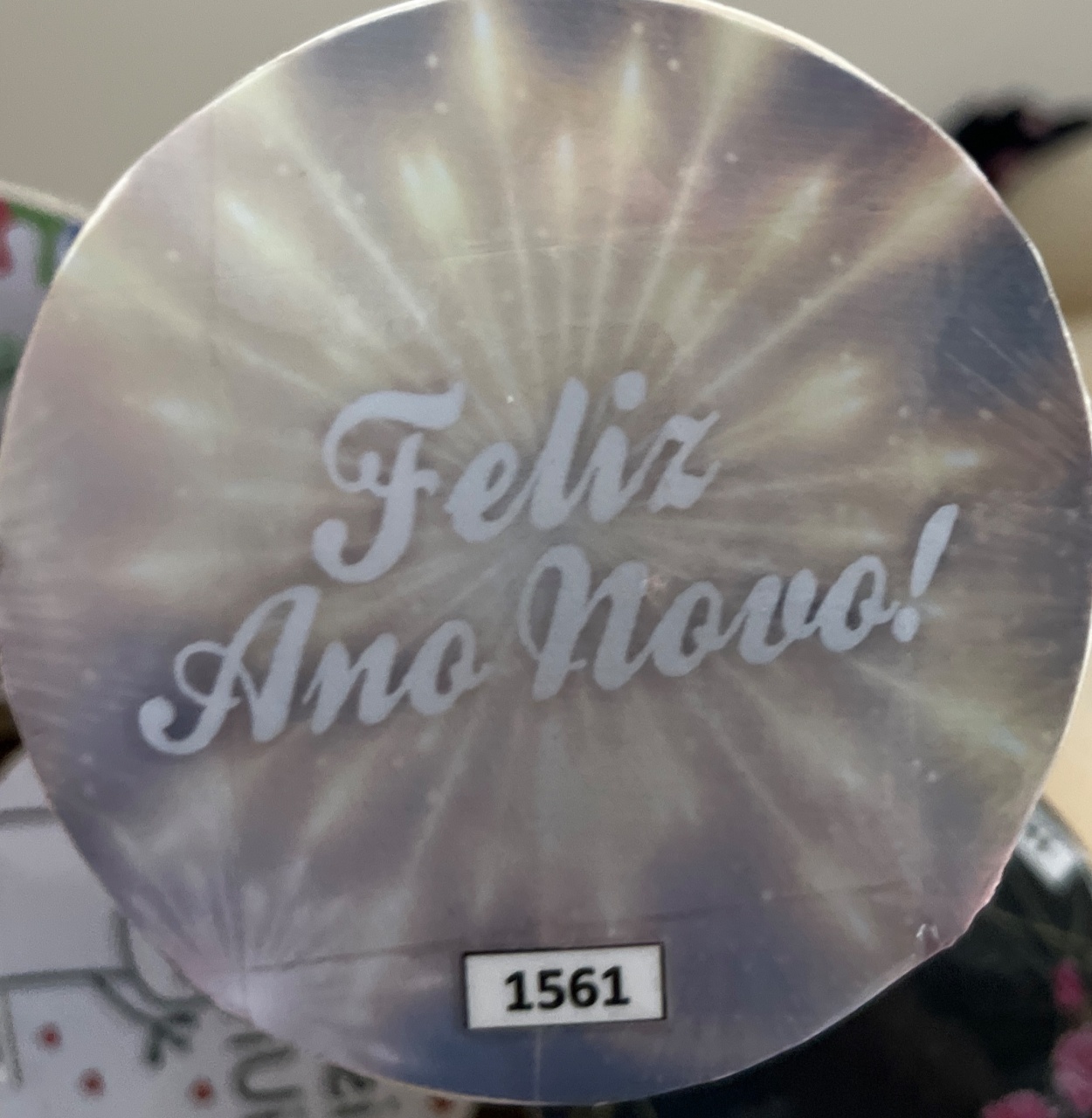 Tecido Painel Redondo 1,5M - Feliz Ano Novo - LÊ FESTAS LOCAÇÃO DE 