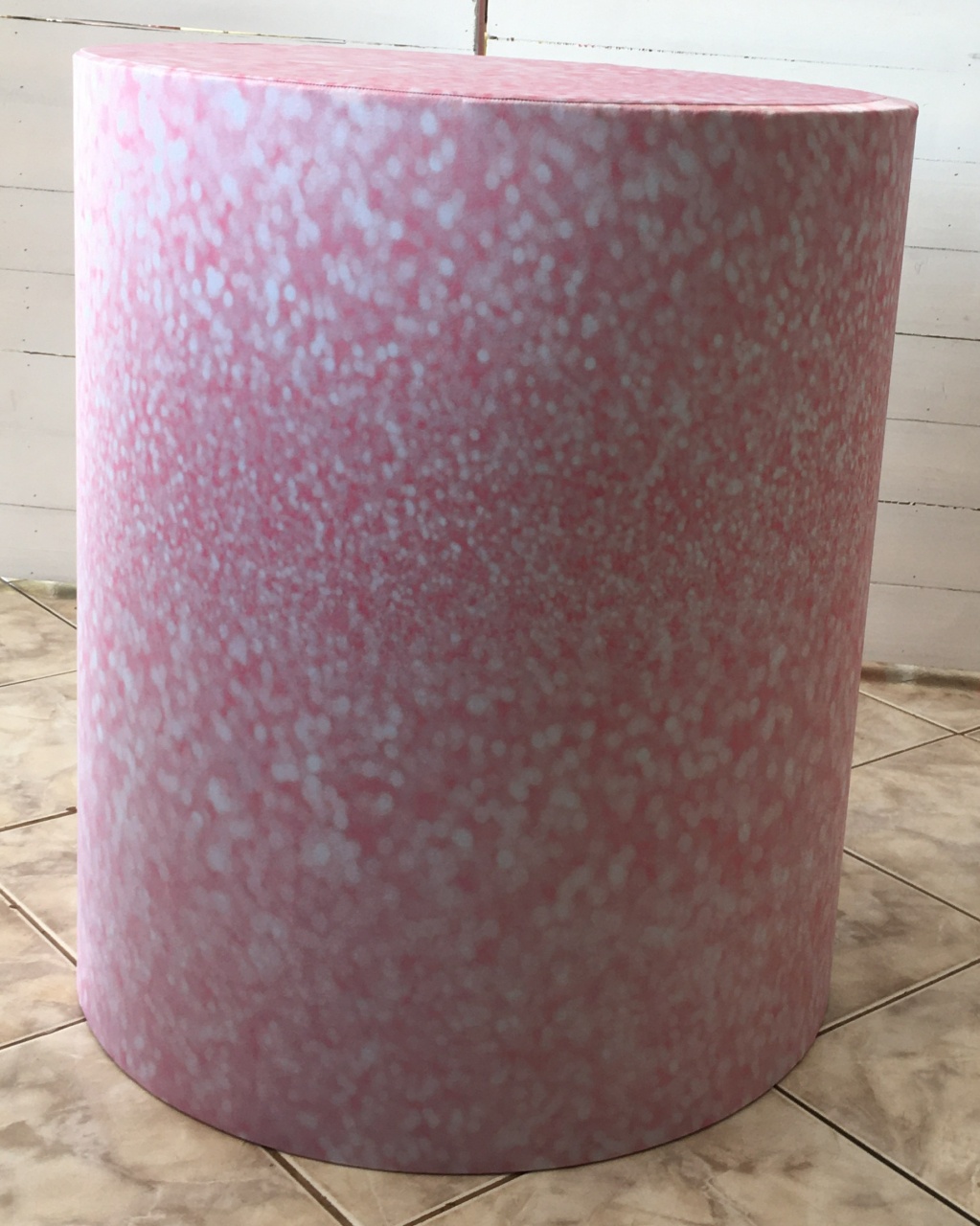 Capa Cilindro M - Glitter Rosa - LÊ FESTAS LOCAÇÃO DE 
