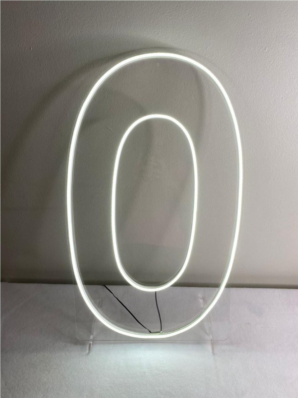 Numero Led 0 35X60Cm Luz Fria - LÊ FESTAS LOCAÇÃO DE 