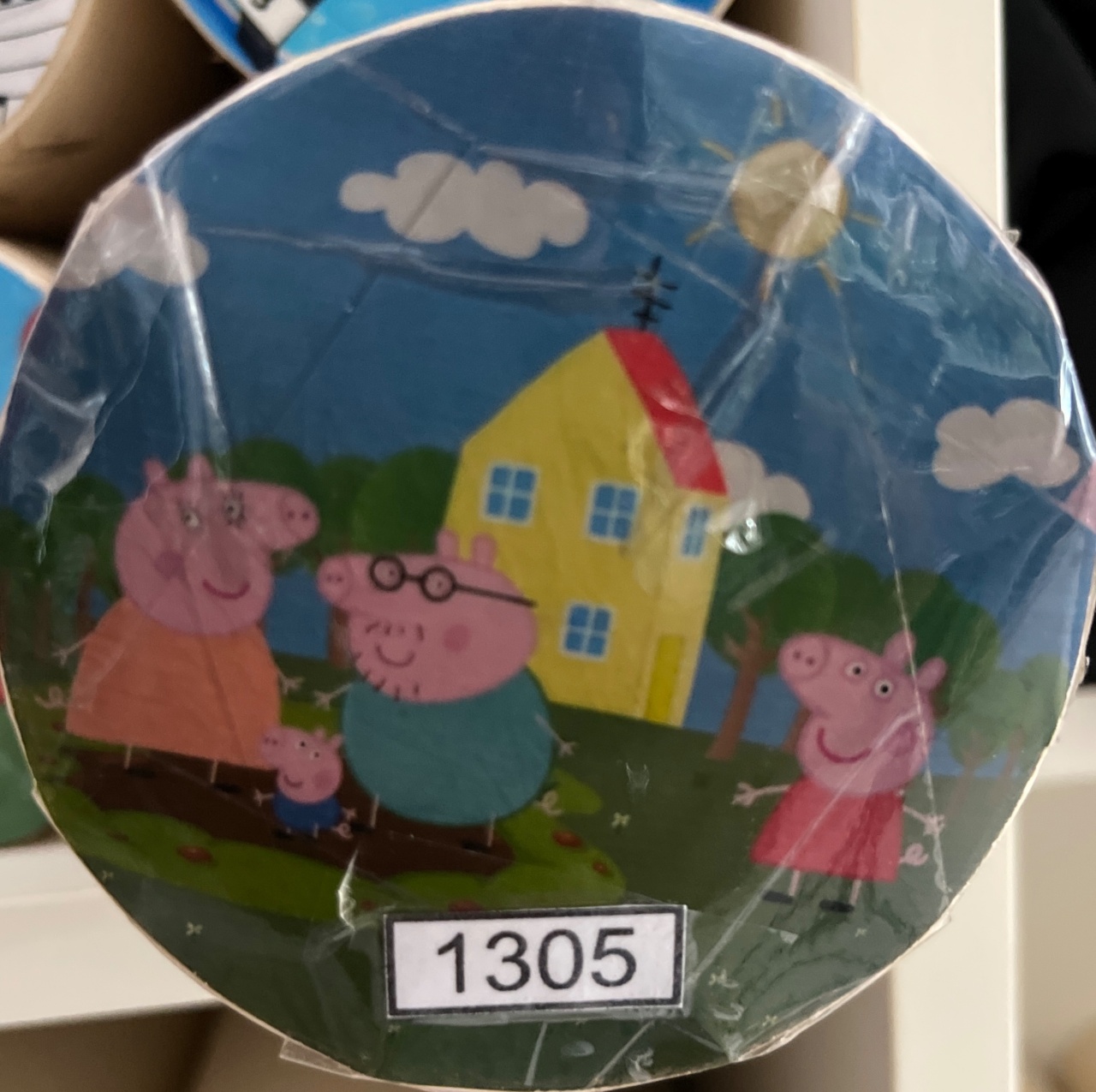 Tecido Painel Redondo 50 Cm Peppa Pig - LÊ FESTAS LOCAÇÃO DE 