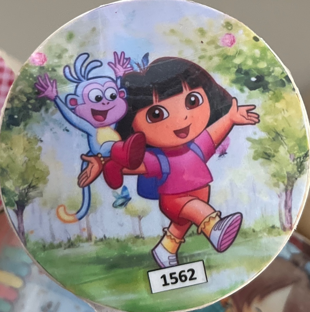 Tecido Painel Redondo Dora Aventureira1,5M - LÊ FESTAS LOCAÇÃO DE 