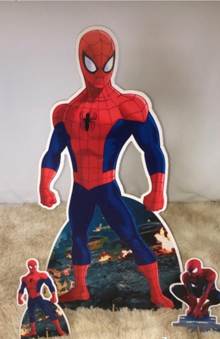Jg.totens Homem Aranha 3 Pcs - LÊ FESTAS LOCAÇÃO DE 