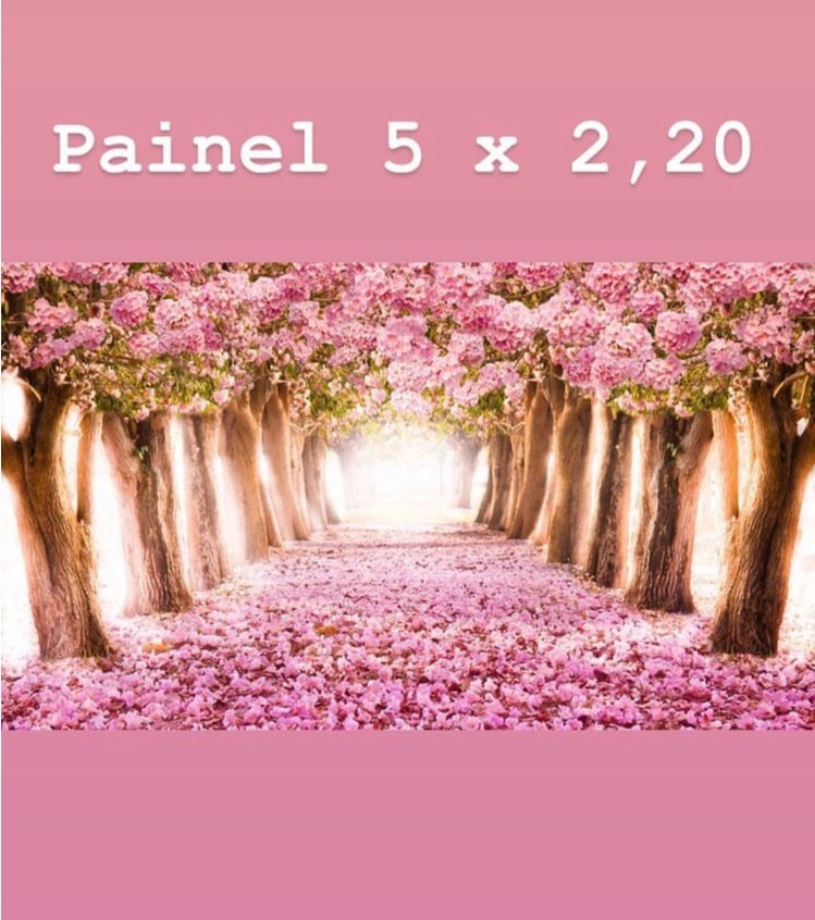 Tecido Painel 4X2,80- Rosas - LÊ FESTAS LOCAÇÃO DE 