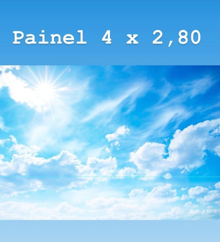 Tecido Painel 4X2,80- Céu - LÊ FESTAS LOCAÇÃO DE 