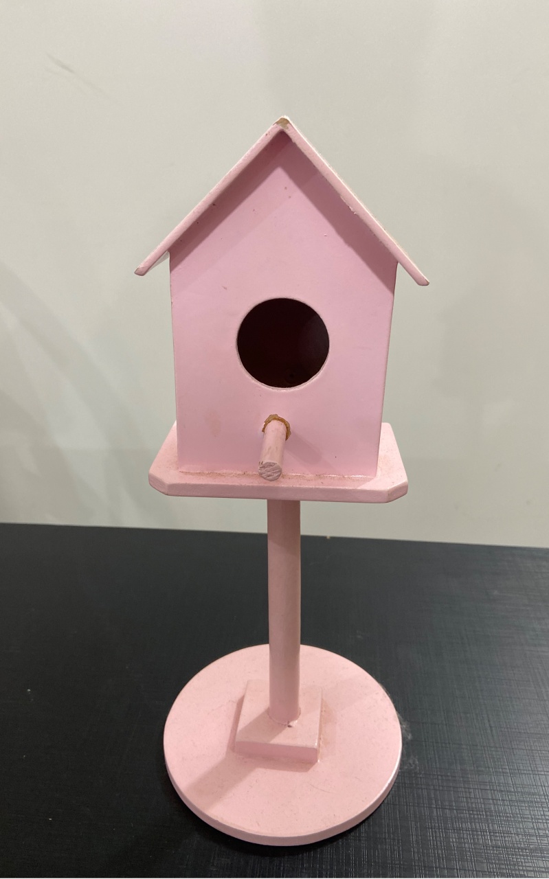 Mdf Mini Casa Passaro Rosa Bb - LÊ FESTAS LOCAÇÃO DE 