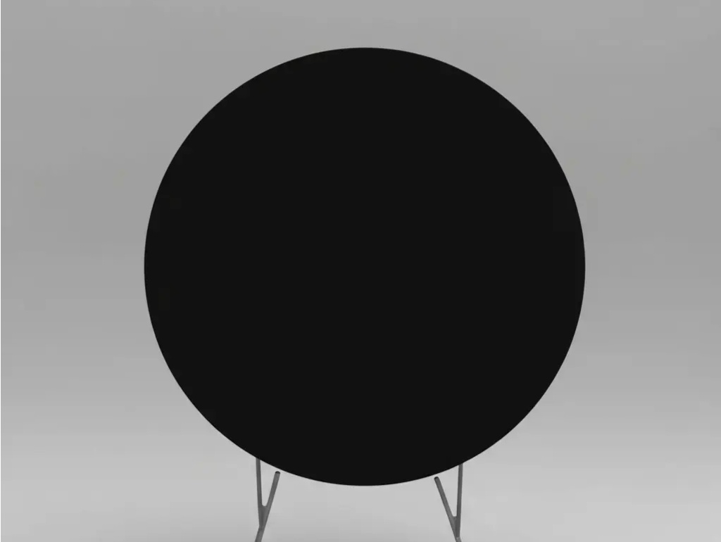 Tecido Painel Redondo 1,5M Liso Preto - LÊ FESTAS LOCAÇÃO DE 