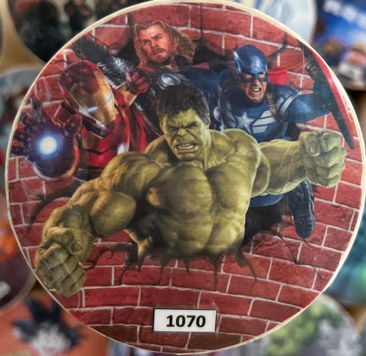 Tecido Painel Redondo 1,5M Vingadores - LÊ FESTAS LOCAÇÃO DE 