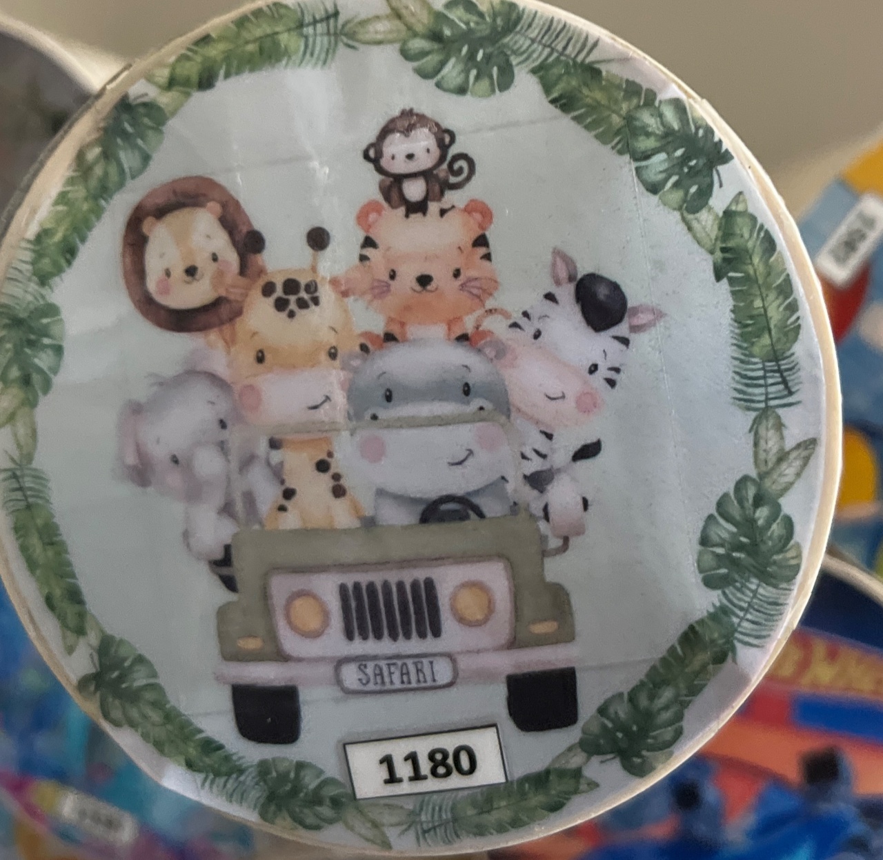 Tecido Painel Redondo 1,5M Safari - LÊ FESTAS LOCAÇÃO DE 