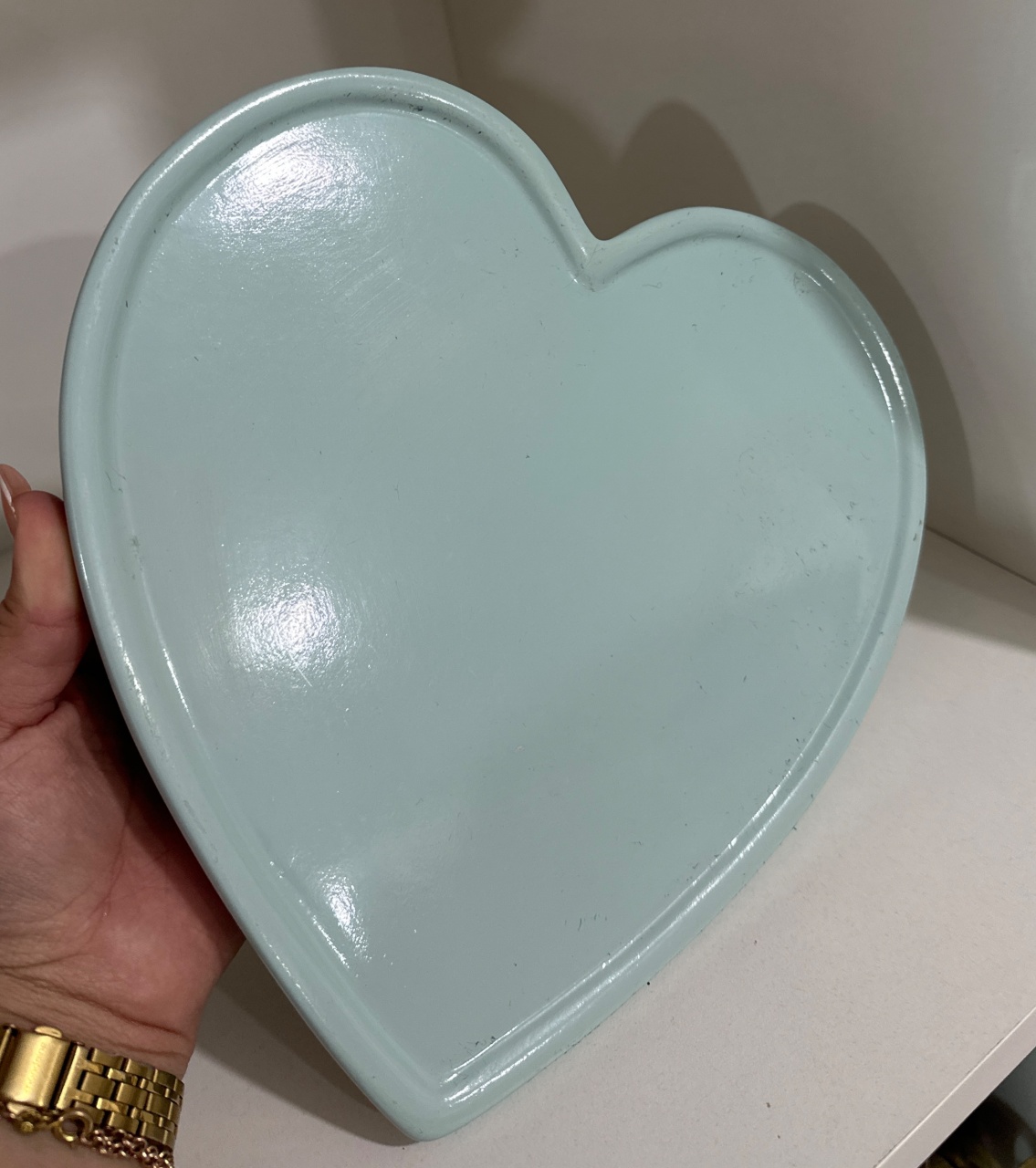 Bandeja Coracao P Azul Bb Er4570 - LÊ FESTAS LOCAÇÃO DE 