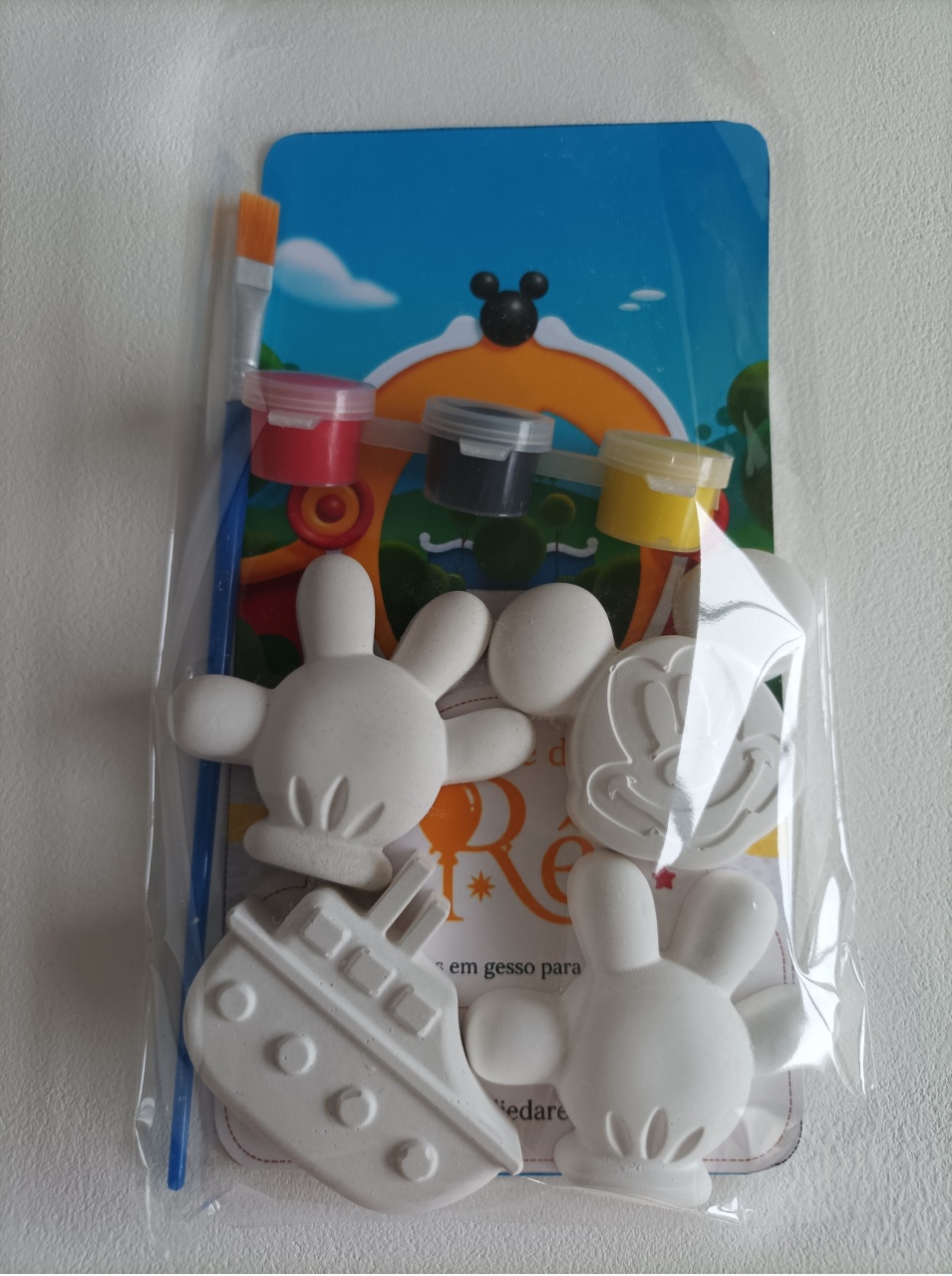 Kit Gesso Para Colorir Mickey - Ateliê da Re