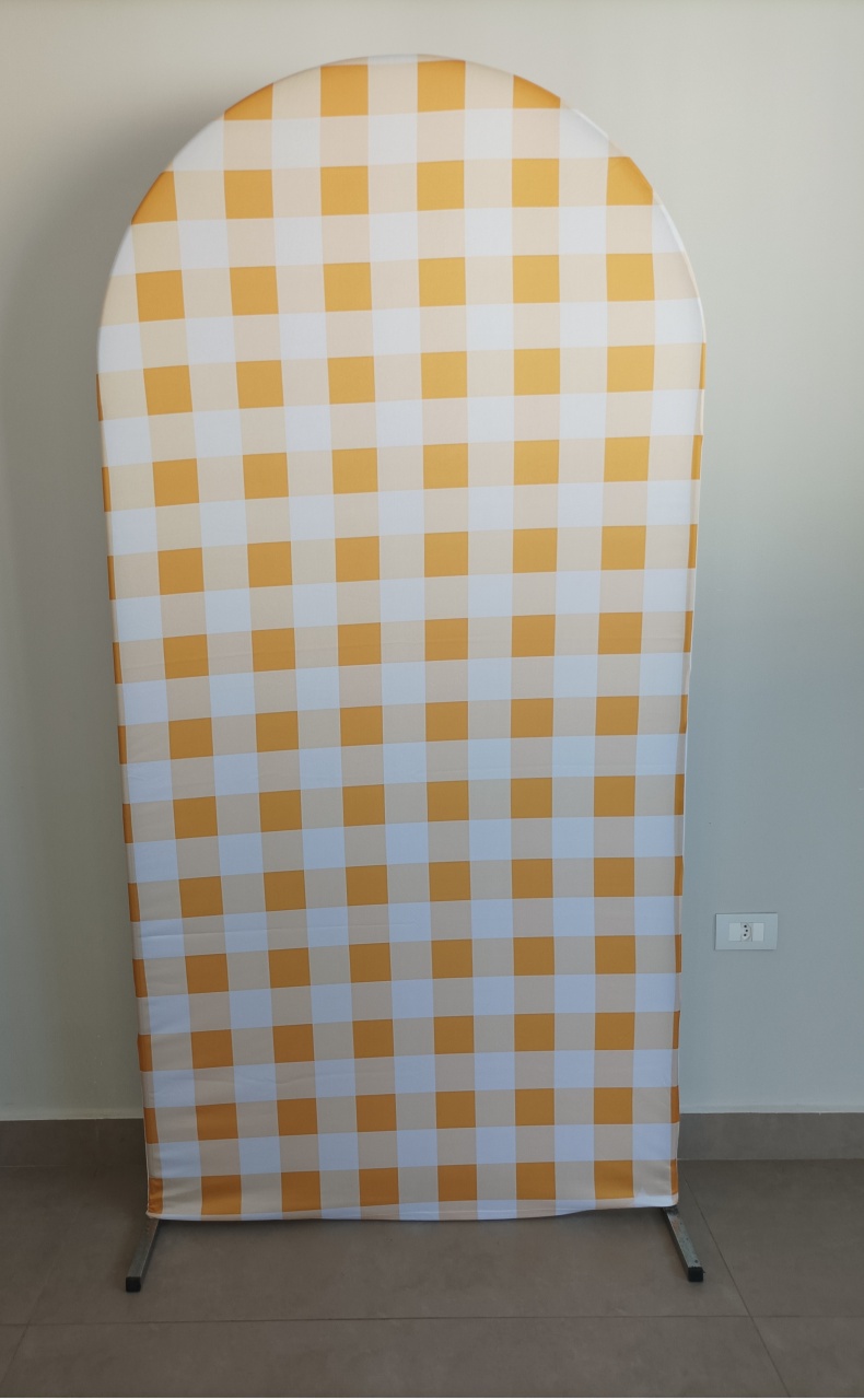 Capa Painel Xadrez Amarelo - Ateliê da Re