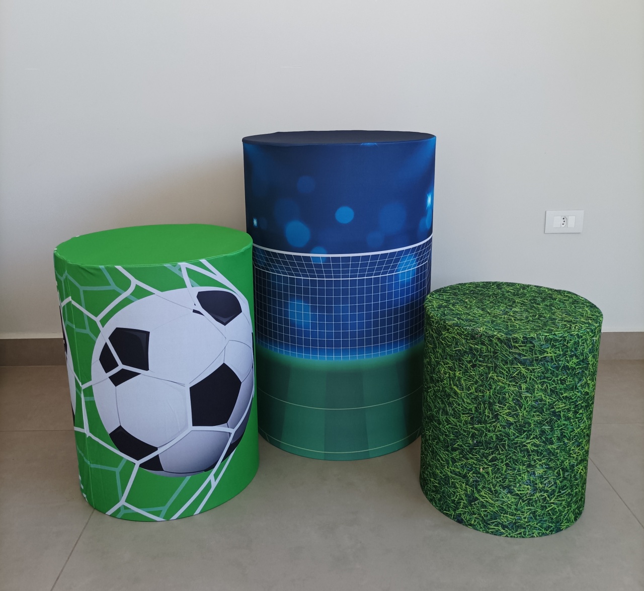 Capa Cilindro Futebol - Ateliê da Re