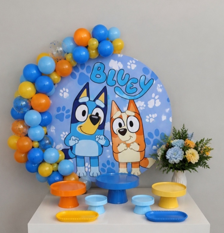 Festa Na Mesa Celebre Tema Bluey - Ateliê da Re