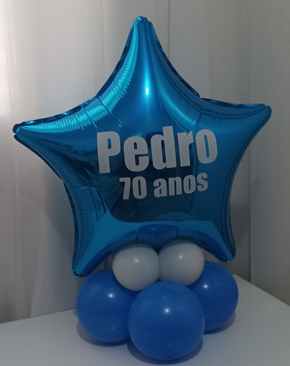 Balão Foil de Mesa Base Simples - Ateliê da Re