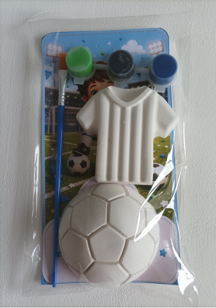 Kit Gesso Para Colorir Futebol - Ateliê da Re
