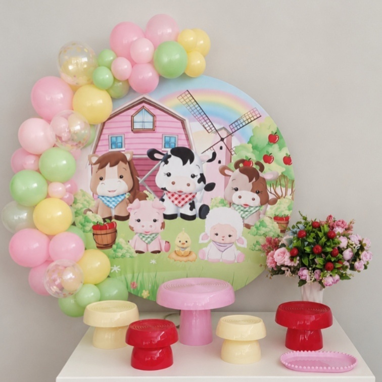 Festa Na Mesa Celebre Fazendinha Rosa - Ateliê da Re