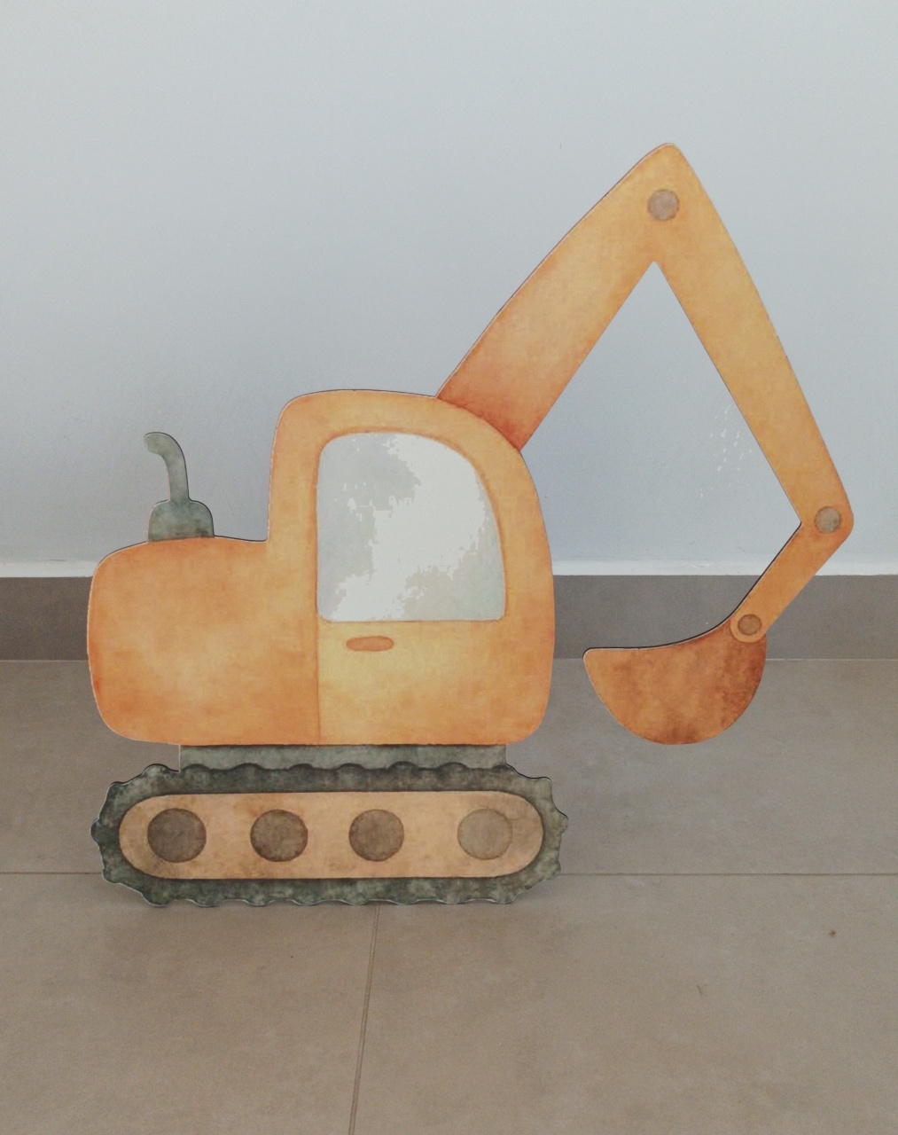 Totem Frente de Mesa Retro Escavadeira - Ateliê da Re