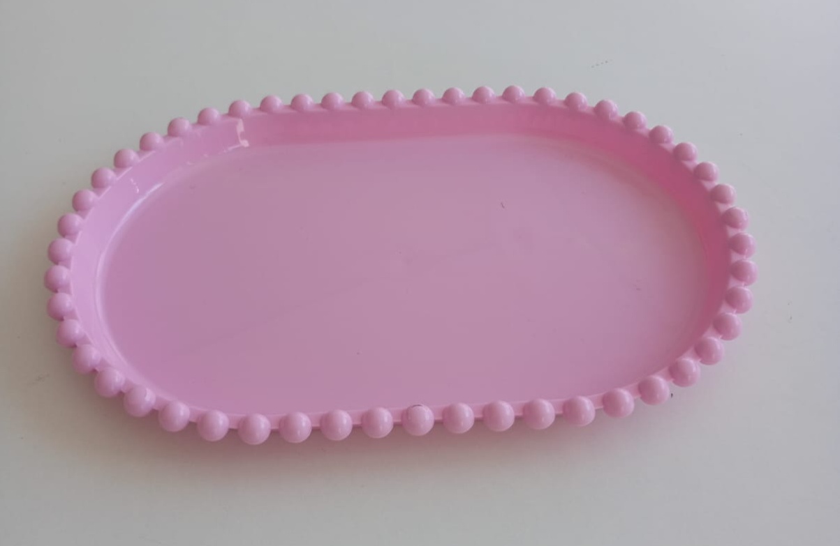 Bandeja Pl Rasa Rosa Candy - Ateliê da Re