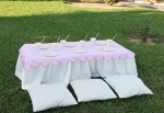 Kit Toalha Xadrez Rosa - imagem 2