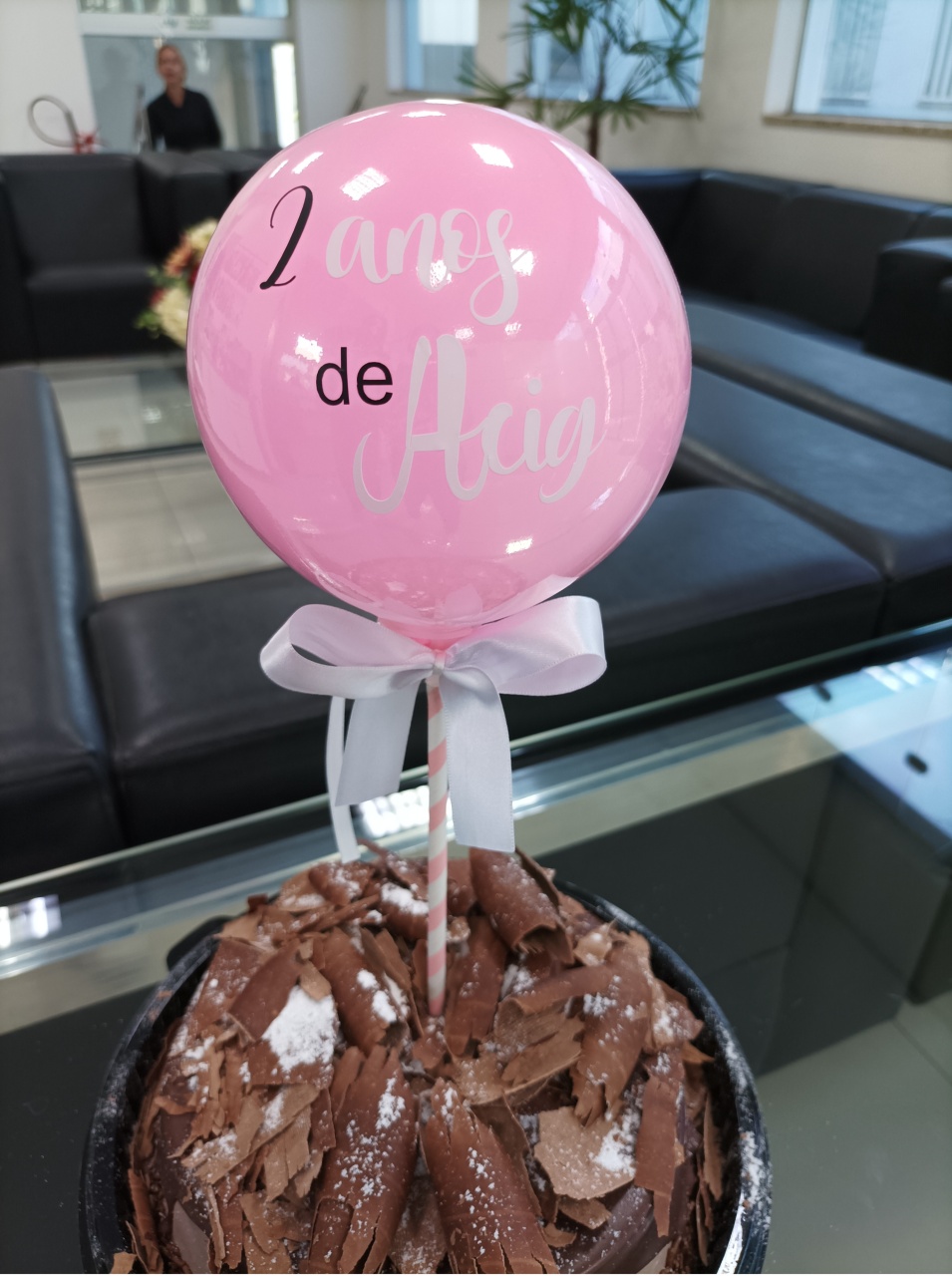 Topo de Bolo Balão Bolha - Ateliê da Re