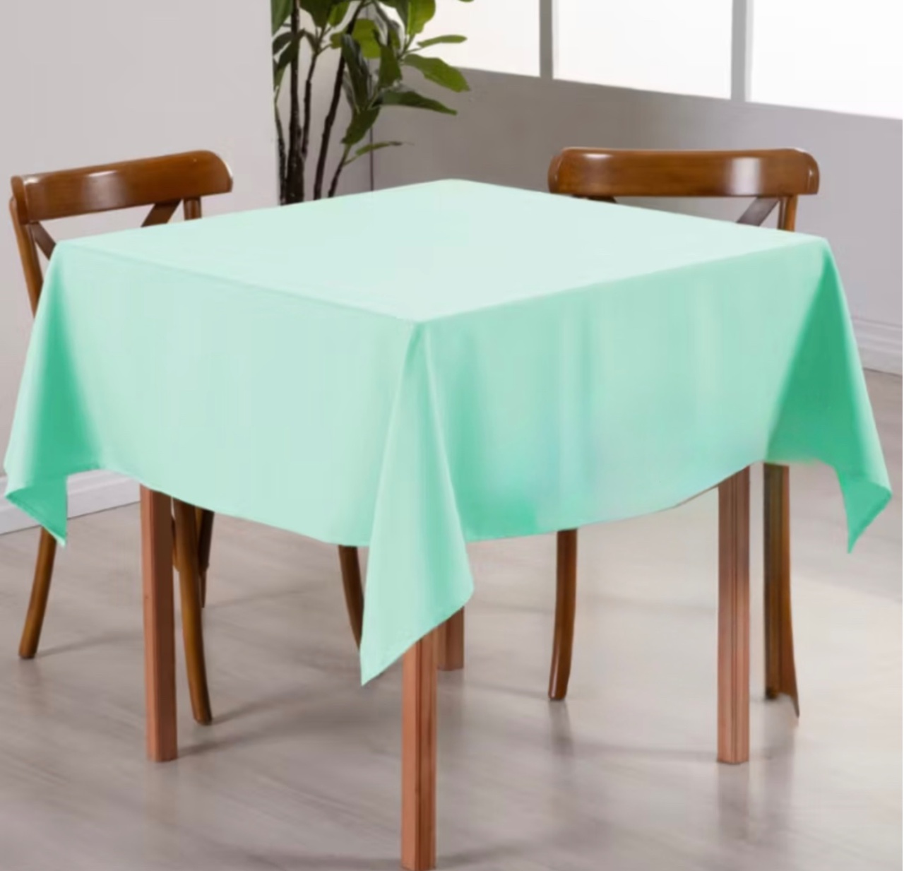 Toalha de Mesa 1,5X1,5 - Verde Claro - Aninha Fest 