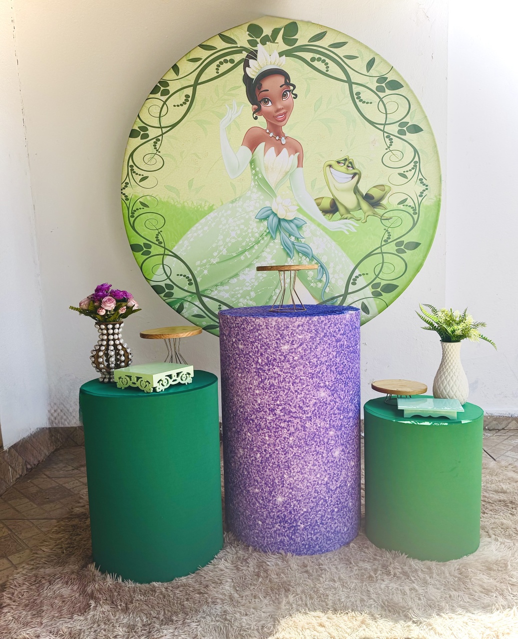 Princesa Tiana Kit Padrão 💚 - Aninha Fest 