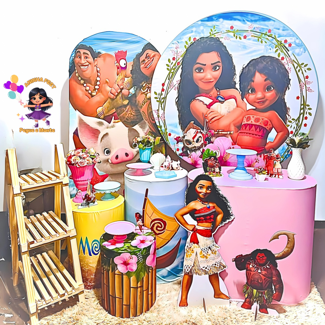 Moana Kit 2 Painéis Cômoda - Aninha Fest 