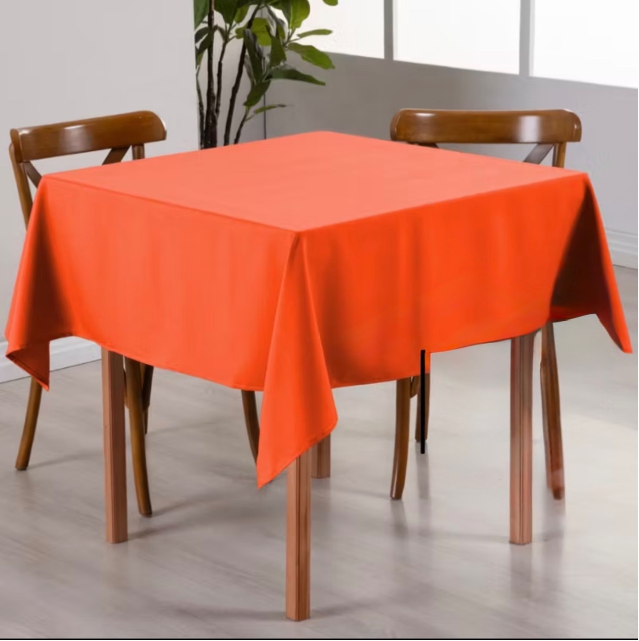 Toalha de Mesa 1,5X1,5 Laranja - Aninha Fest 