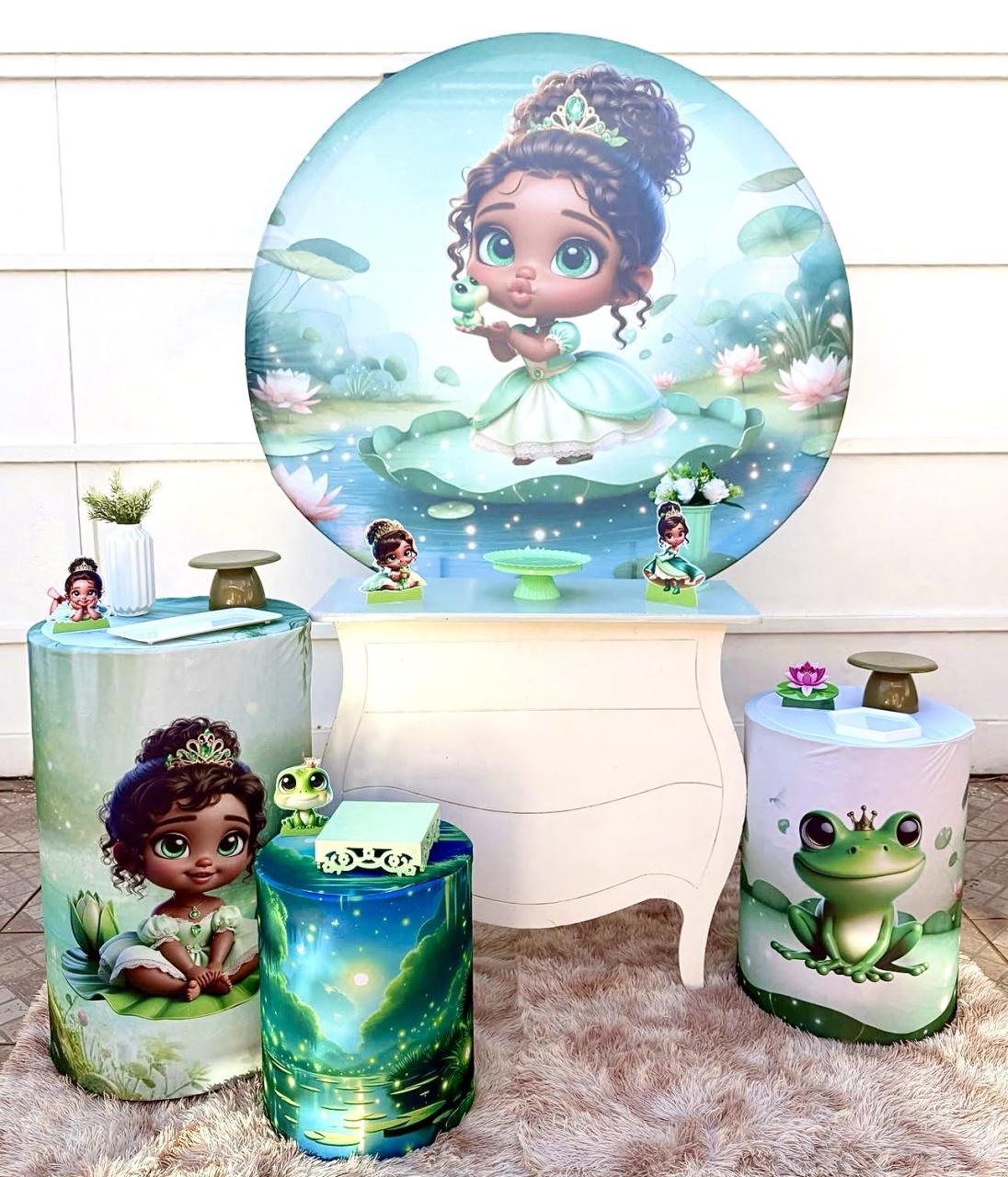 Princesa Tiana Baby Com Cômoda - Aninha Fest 