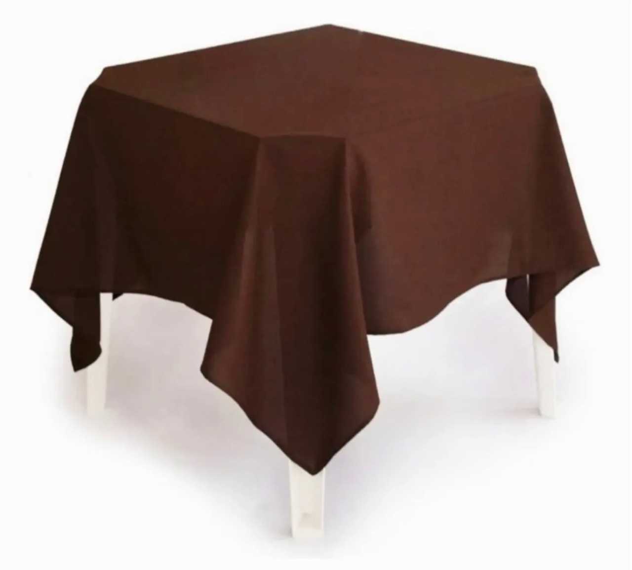 Toalha de Mesa 1,5X1,5 - Marrom - Aninha Fest 